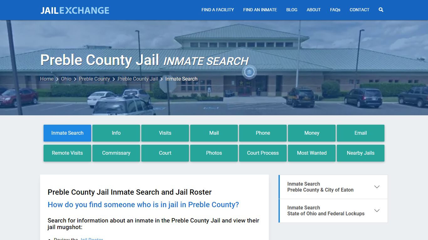 Inmate Search: Roster & Mugshots - Preble County Jail, OH - Jail Exchange